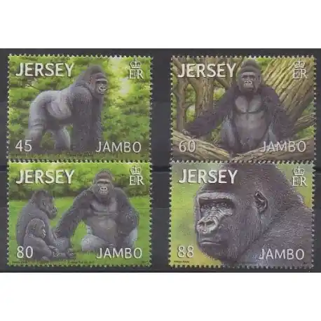 Jersey - 2012 - No 1757/1760 - Mammifères Expédition Rapide