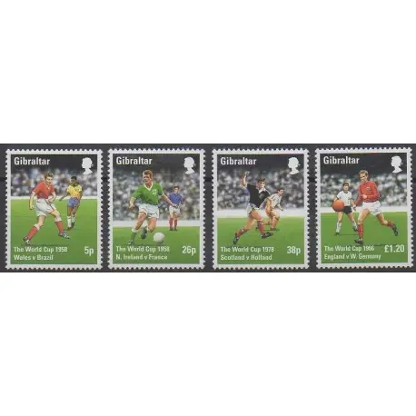 Prix Réduit Gibraltar - 1998 - No 823/826 - Coupe du monde de football