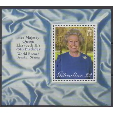 Prix Promo Gibraltar - 2001 - No BF45 - Royauté - Principauté