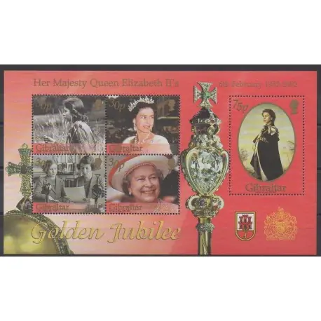 Quantité Limitée Gibraltar - 2002 - No BF49 - Royauté - Principauté