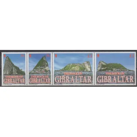 Gibraltar - 2002 - No 1015/1018 - Sites Seulement Aujourd’hui