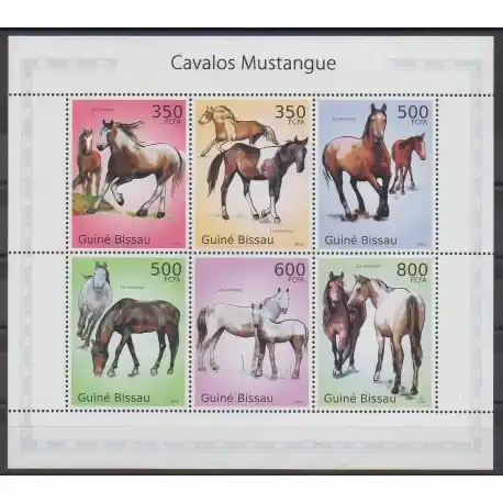 Original Guinée-Bissau - 2010 - No 3529/3534 - Chevaux