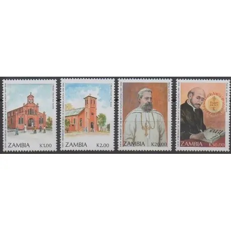 Zambie - 1991 - No 541/544 - Religion Nouvelle Collection