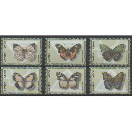 Zambie - 2000 - No 974/979 - Insectes Petit Prix