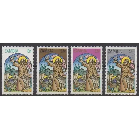 Premium Zambie - 1980 - No 225/228 - Noël