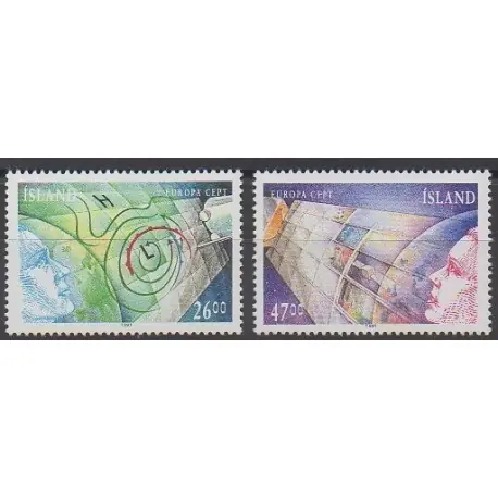 Promotion Saisonnière Islande - 1991 - No 695/696 - Espace - Europa