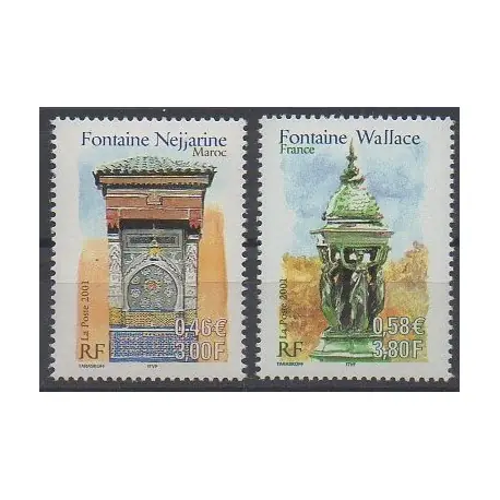Original France - Poste - 2001 - No 3441/3442 - Monuments