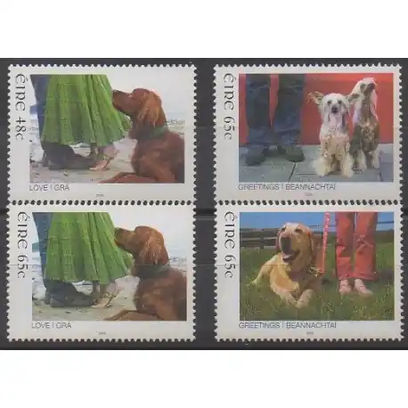 Irlande - 2006 - No 1684/1687 - Chiens Achetez Aujourd’hui