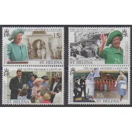 Prix Réduit Sainte-Hélène - 1999 - No 735/738 - Royauté - Principauté