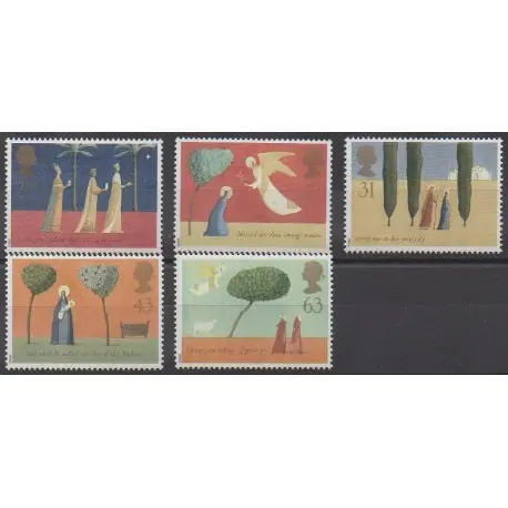 Grande-Bretagne - 1996 - No 1920/1924 - Noël Prix Choc