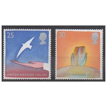 Grande-Bretagne - 1995 - No 1819/1820 - Nations unies - Europa Exclusif