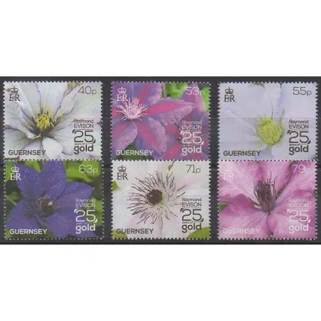 Offre Exclusive Guernesey - 2013 - No 1458/1463 - Fleurs