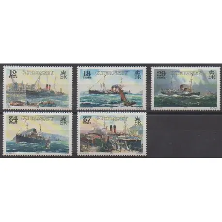 Guernesey - 1989 - No 462/466 - Navigation Offre Limitée