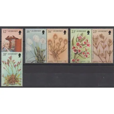 Guernesey - 1988 - No 432/437 - Fleurs Top Vente