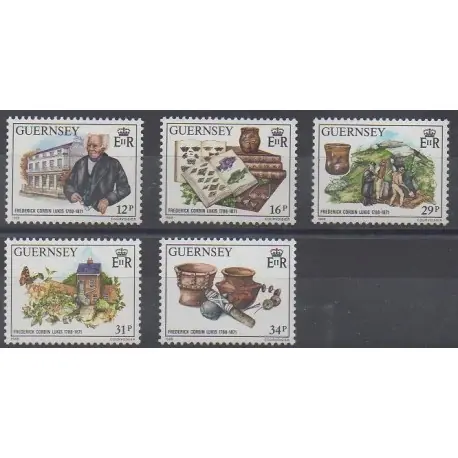 Guernesey - 1988 - No 423/427 - Célébrités Meilleure Vente