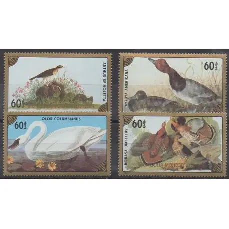 Mongolie - 1986 - No 1459/1462 - Oiseaux Nouvel Arrivage