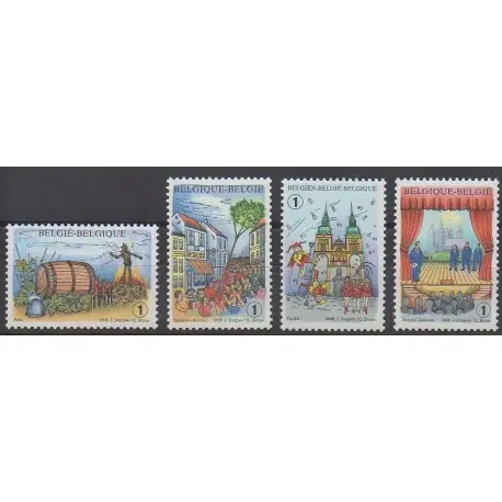Belgique - 2008 - No 3782/3785 - Folklore Nouvelle Collection