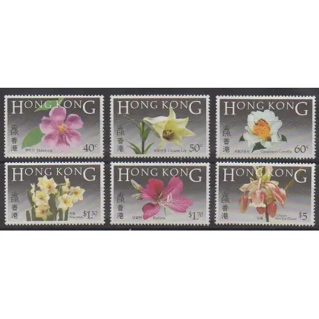 Hong-Kong - 1985 - No 445/450 - Fleurs Soldes