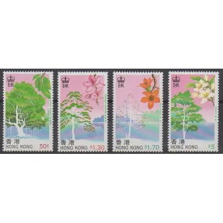 Hong-Kong - 1988 - No 532/535 - Arbres Nouveauté
