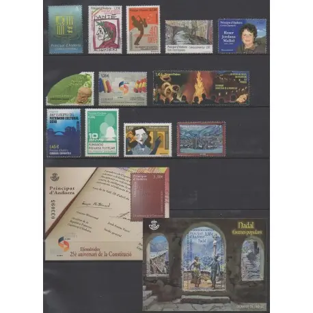 Andorre espagnol - Année complète - 2018 - No 451/464 Populaire