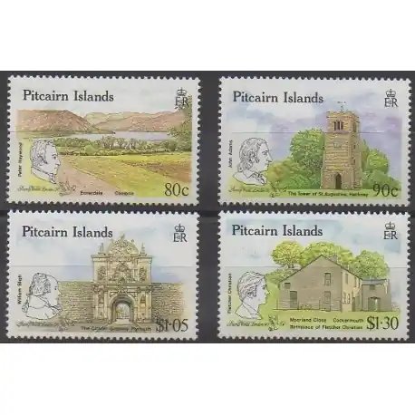 Pitcairn - 1990 - No 343/346 - Monuments - Philatélie Petit Prix