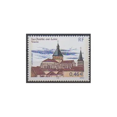 Populaire France - Poste - 2002 - No 3478 - Églises