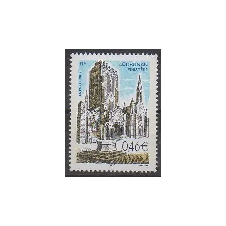 Nouveauté France - Poste - 2002 - No 3499 - Églises