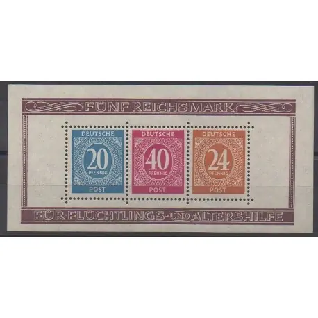 Allemagne - 1946 - Zones A.A.S. - No BF1 - Seconde Guerre Mondiale Petit Prix