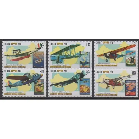 Produit De Marque Cub. - 2010 - No 4855/4860 - Aviation