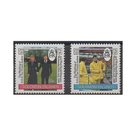 Meilleur Prix Salomon (Iles) - 1986 - No 552/553 - Royauté - Principauté