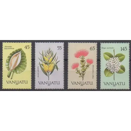 Vanuatu - 1990 - No 838/841 - Fleurs Haute Qualité