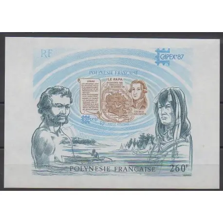 Promotion Polynésie - Blocs et feuillets - 1987 - No BF13 - Navigation - Philatélie