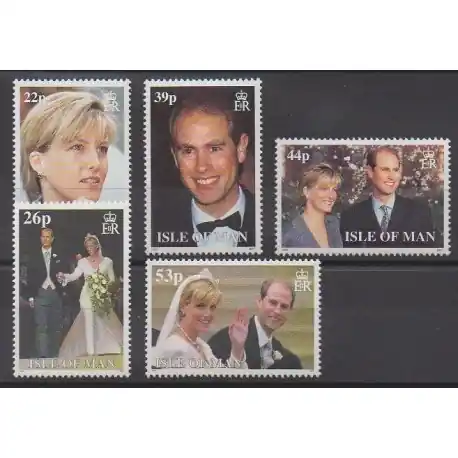 Man (Ile de) - 1999 - No 866/870 - Royauté - Principauté Prix Bas