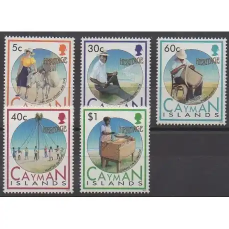 Top Qualité Caïmans (Iles) - 1992 - No 699/703 - Artisanat ou métiers