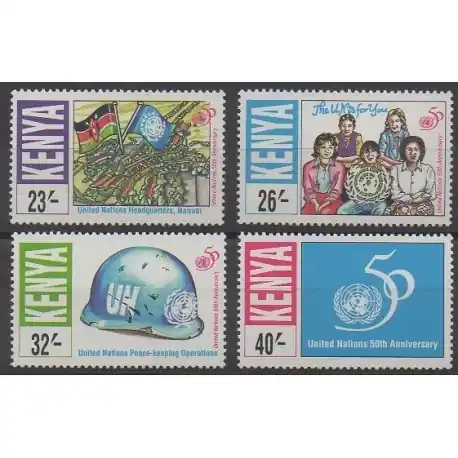 Kenya - 1995 - No 614/617 - Nations unies Offre Limitée