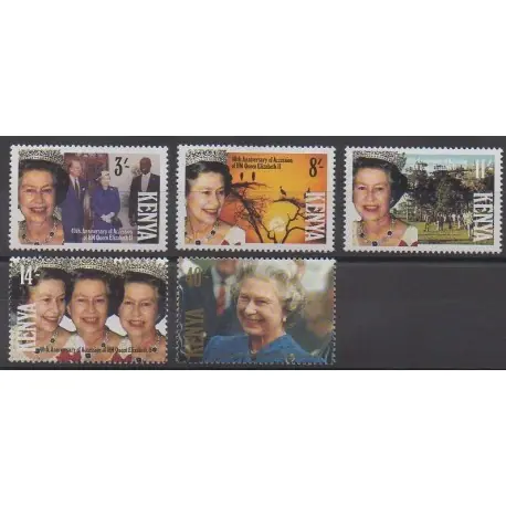Kenya - 1992 - No 537A/537E - Royauté - Principauté Achat Immédiat