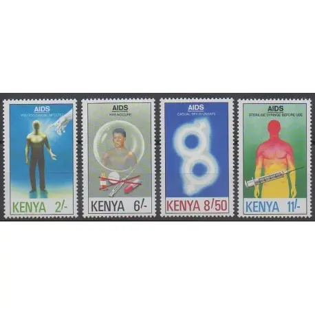 Kenya - 1991 - No 534/537 - Santé ou Croix-Rouge Haute Qualité