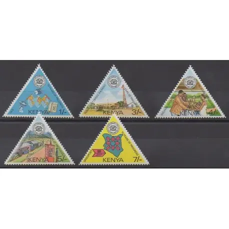 Kenya - 1987 - No 396/400 - Service postal - Télécommunications Bon Plan