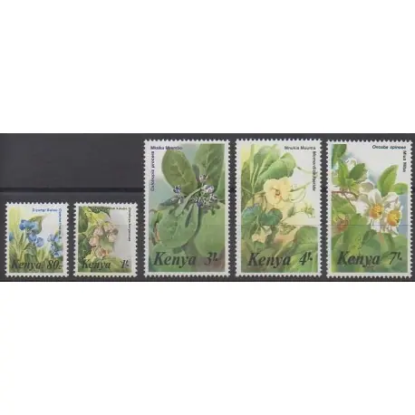 Acheter Direct Kenya - 1985 - No 343/347 - Fleurs
