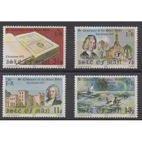 Man (Ile de) - 1975 - No 59/62 - Noël Retour Gratuit
