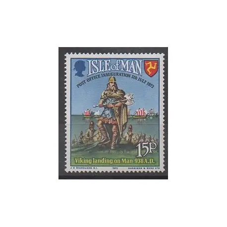 Man (Ile de) - 1973 - No 1 - Service postal Acheter En Ligne