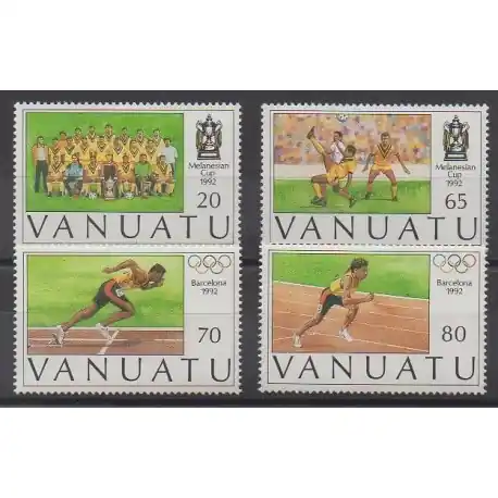 Vanuatu - 1992 - No 891/894 - Football - Jeux Olympiques d'été Meilleur Prix