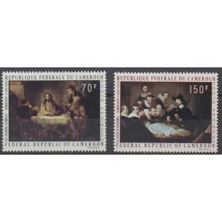 Cameroun - 1970 - No PA169/PA170 - Peinture - Pâques Dernière Chance