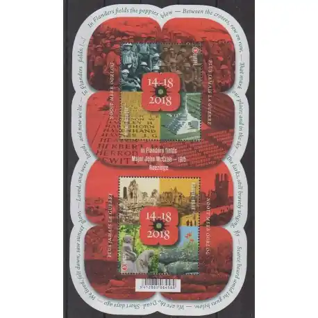 Marque Belgique - 2018 - No F4803 - Première Guerre Mondiale
