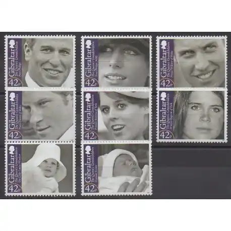Gibraltar - 2009 - No 1325/1332 - Royauté - Principauté Offre Du Jour