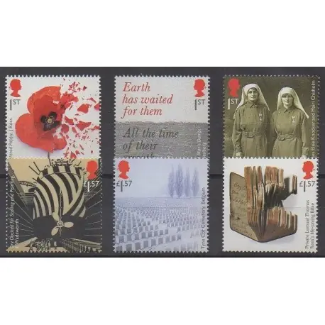 Grande-Bretagne - 2017 - No 4477/4482 - Première Guerre Mondiale Authentique