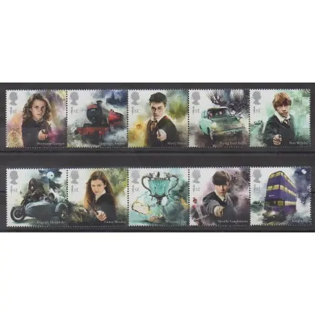 Grande-Bretagne - 2018 - No 4690/4699 - Cinéma - Littérature Fait Main