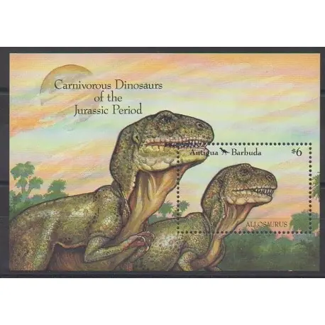 Garantie Incluse Antigua et Barbuda - 1992 - No BF231 - Animaux préhistoriques