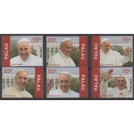 Palau - 2015 - No 3061/3066 - Papauté Réduction