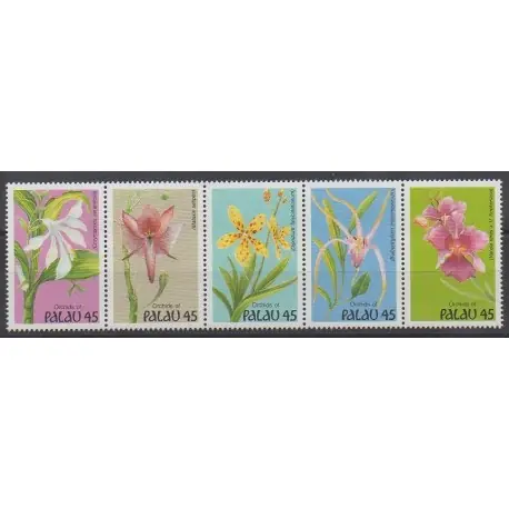 Prix Choc Palau - 1990 - No 320/324 - Orchidées